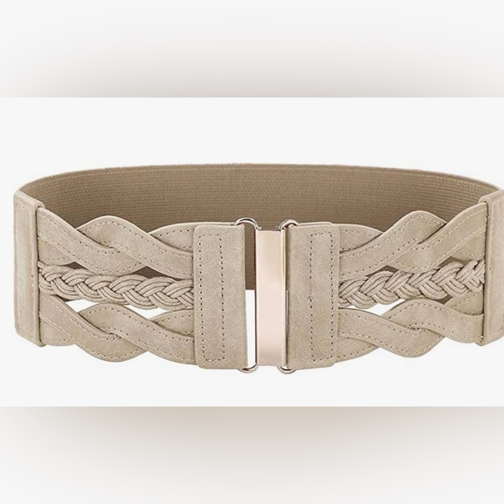 GRACE KARIN NWT Elastic Vintage Belt Stretchy Wide Waist Cinch Belt size Small